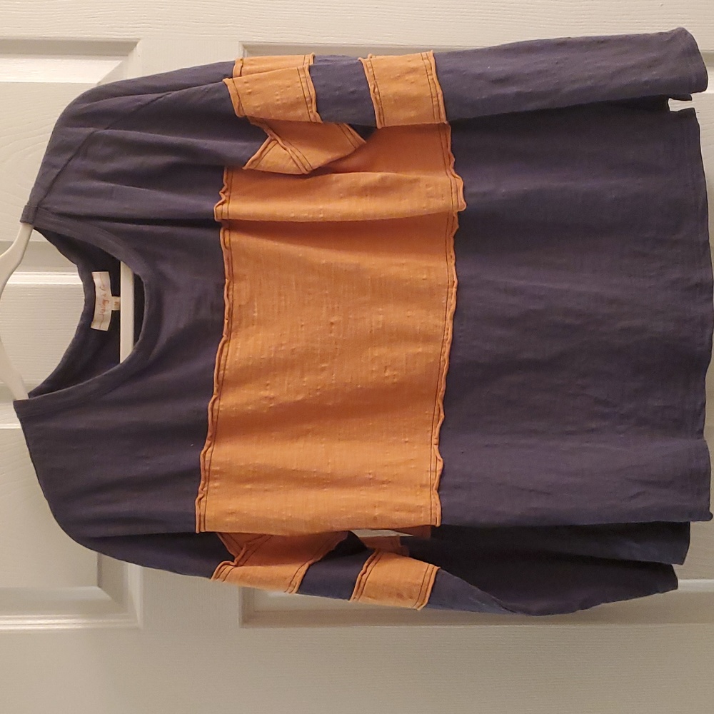 EUC Loose Fitting Blue and Orange Long Sleeve - Auburn Gameday or Fall